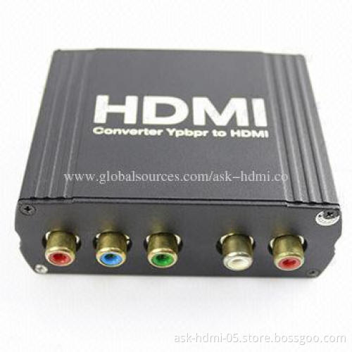 RGB/YPbPr to HDMI Converter Box, Supports Output Up to 20 Meters AWG26 Cable Length